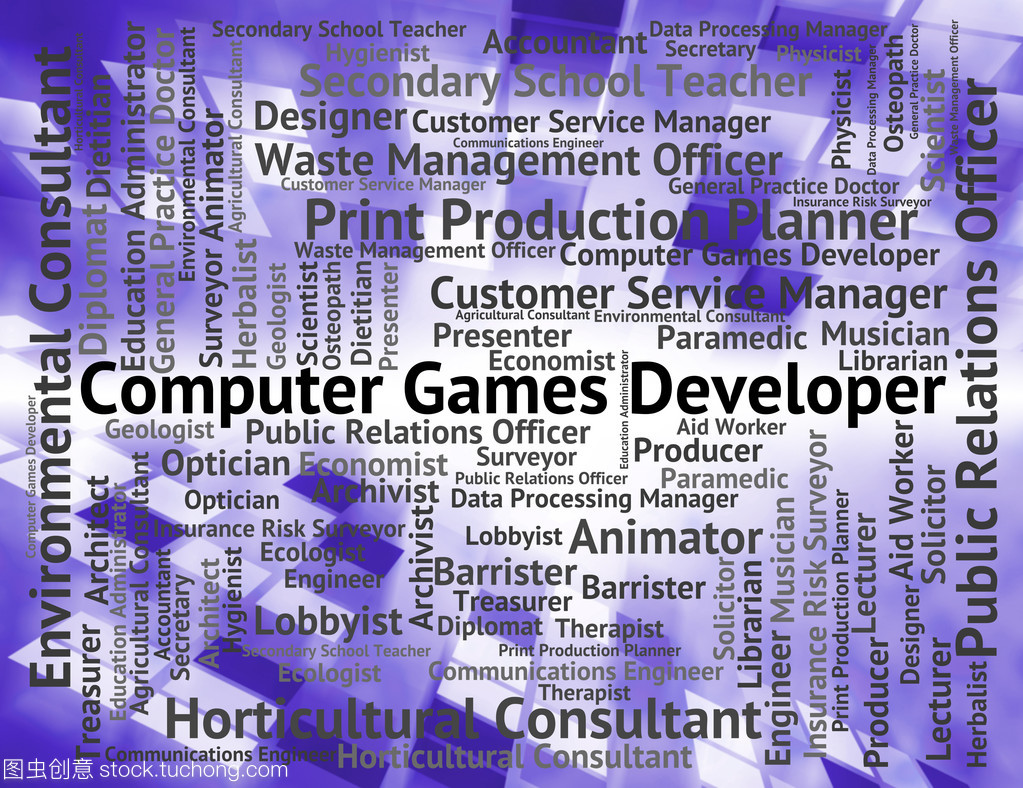 计算机游戏开发人员显示游戏时间和通信